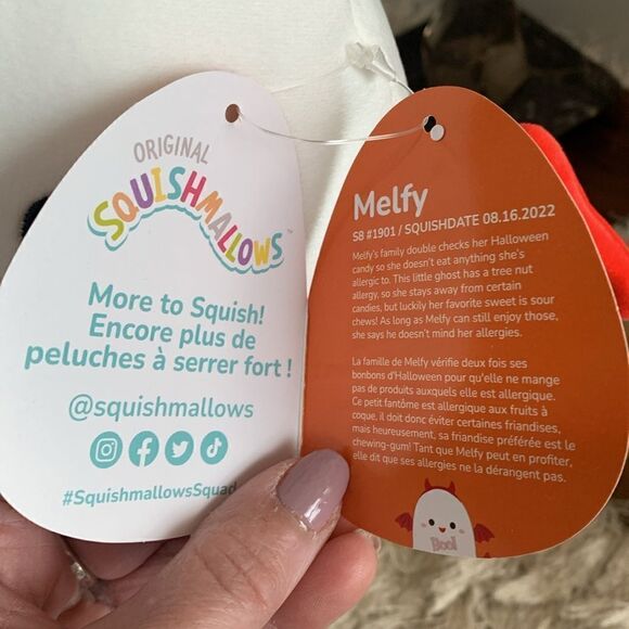 Melfy KELLYTOY Squishmallow 8" The
Devil Ghost Halloween - Picture 4 of 13